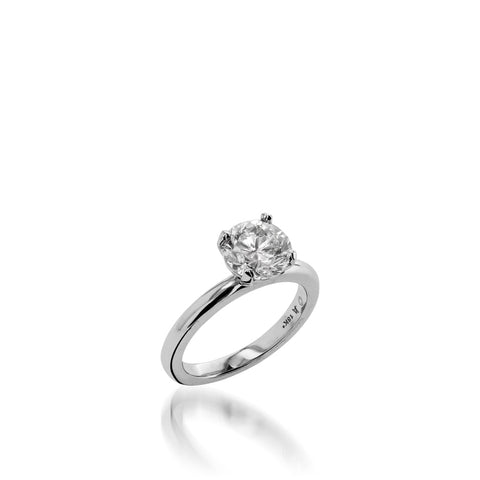 romantic solitaire engagement ring