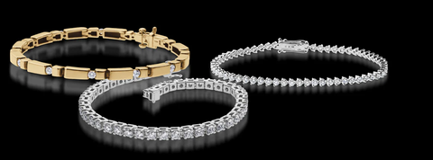 photo of diamond tennis bracelets