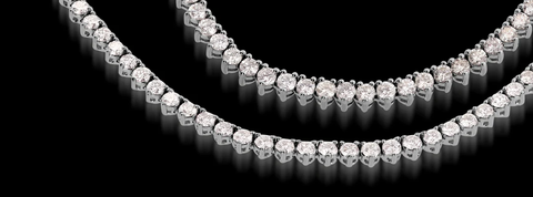 photo of diamond tennis necklace