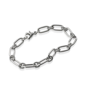 women's sterling silver chain link bracelet
