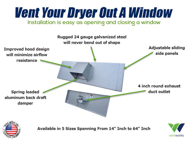 Window Dryer Vent Features 