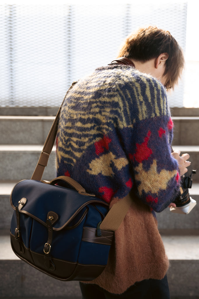 Liang Dong with his Mini Eventer Camera & Tablet Bag.