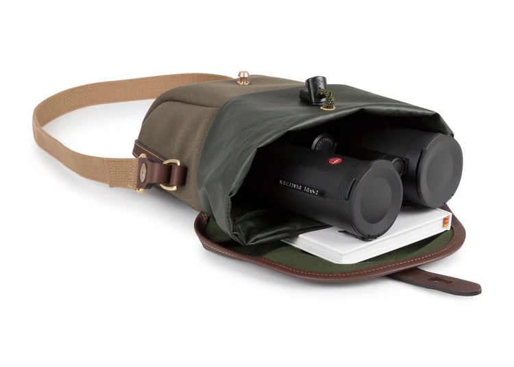 Billingham Galbin 10 Binocular Case - Sage FibreNyte / Chocolate