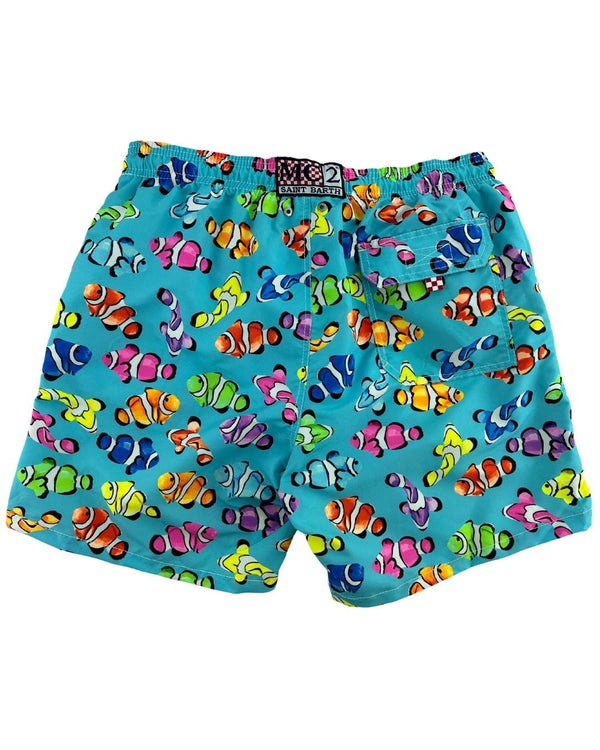 MC2 Blue Neon Clownfish Classic Swim Shorts - Bortex Fine Tailoring