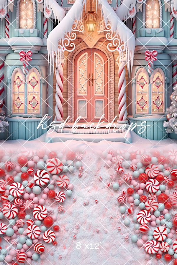 Gingerbread House Backdrop Sweep