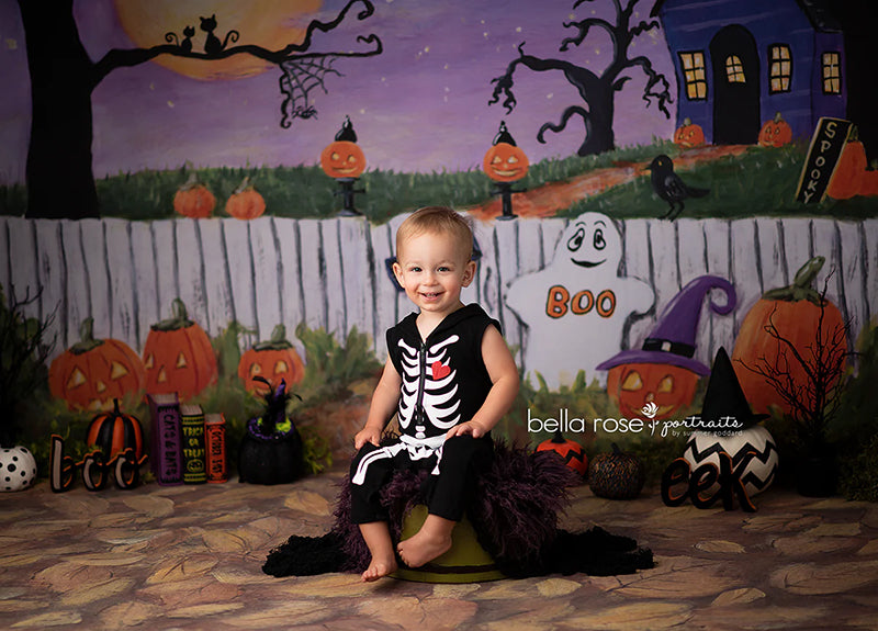 Children's halloween backdrop for pictures