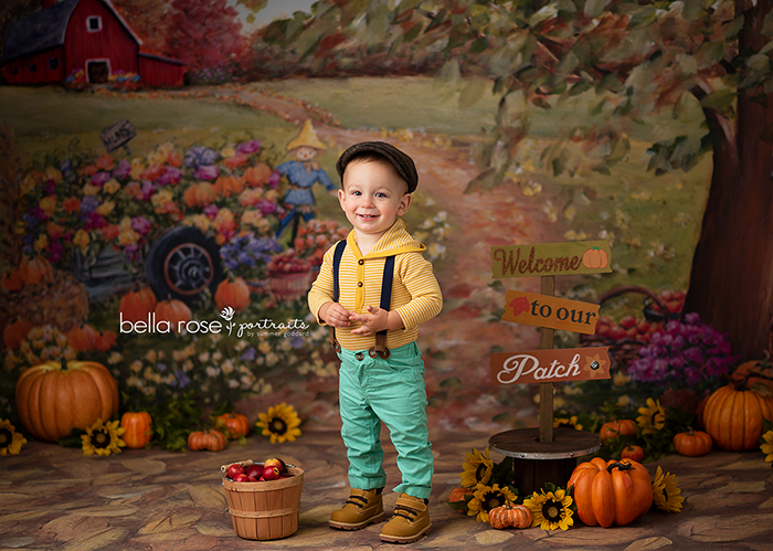 Painted Autumn Photo Backdrop