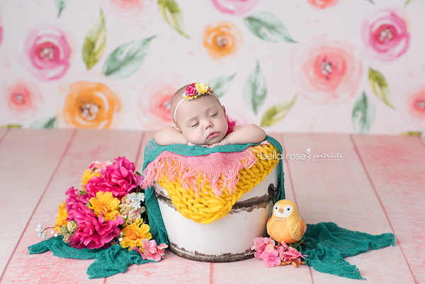 Floral photograph backdrop background girls photo props baby 