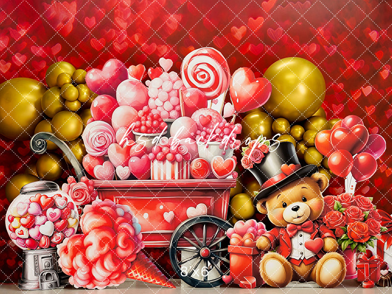 valentines day balloon backdrop