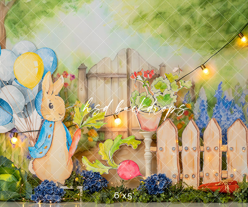 Peter Rabbit Backdrops Baby Shower Birthday Party Photo Background Banner  Decor