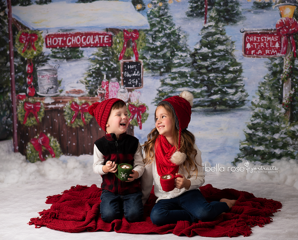 Kate Hot Cocoa Stand Backdrop for Photography