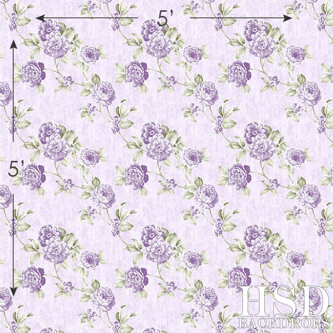 Photography Backdrop for Photographers Purple Floral Background