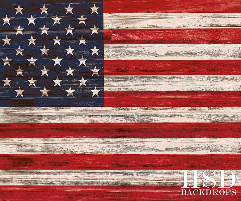 American Flag Photography Backdrop Background 4th of July Photo Props