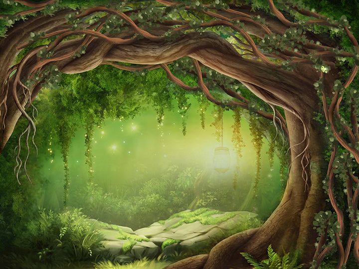 Enchanted Forest Theme Backdrop. Enchanted Garden Cake Smash Backdrop
