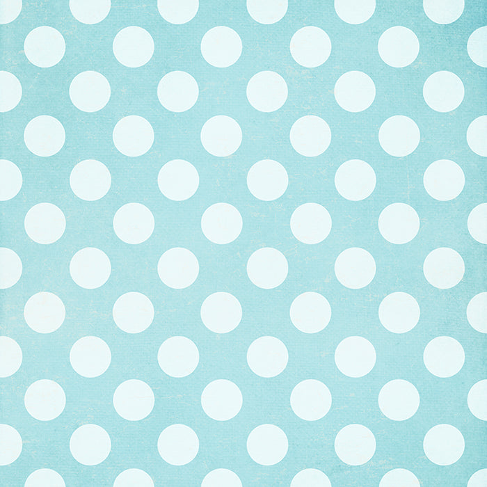 green and blue polka dots