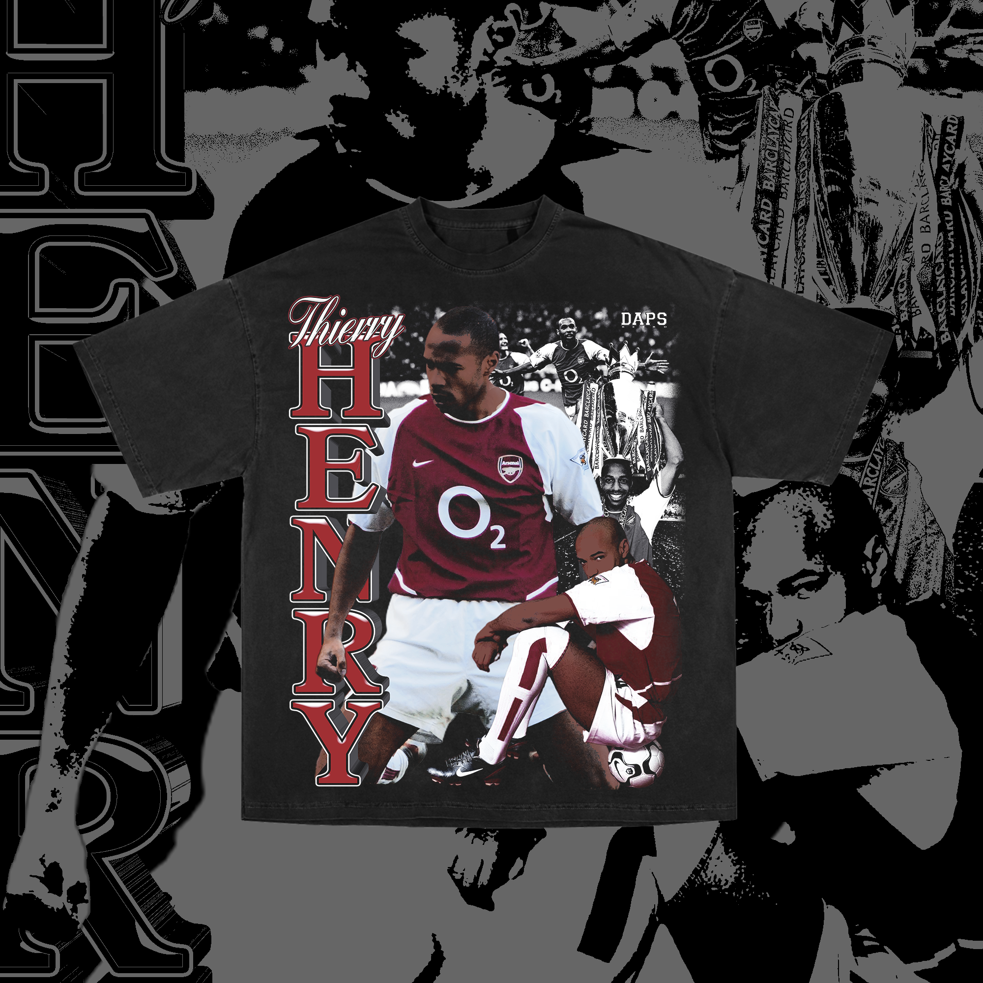 Thierry Henry Graphic T-Shirt - Vintage Bootleg