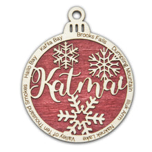 Load image into Gallery viewer, Katmai National Park Christmas Ornament - Round