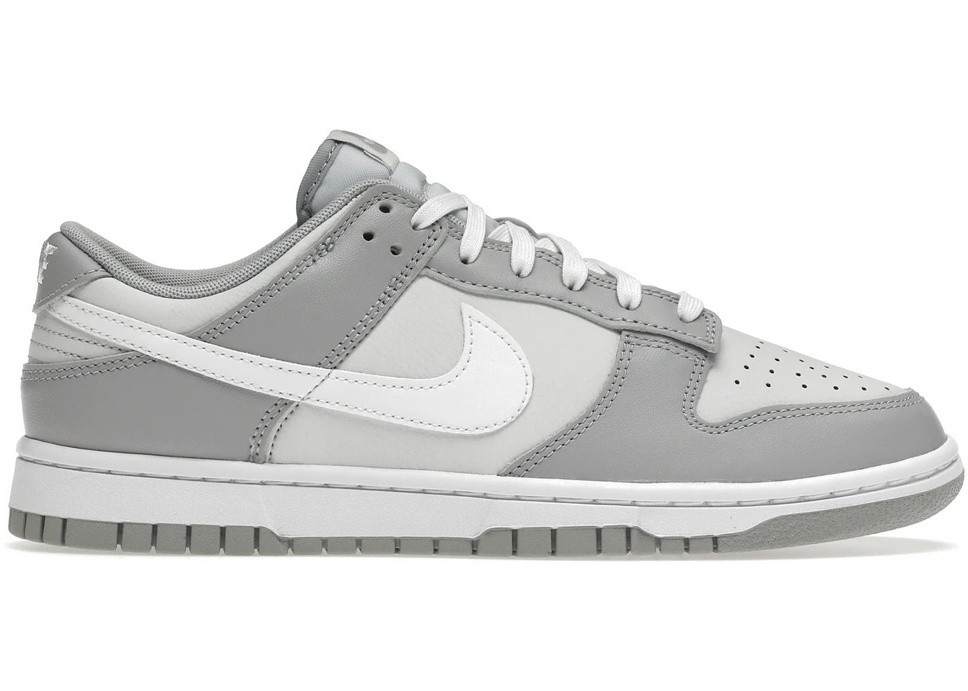 grey low top dunks