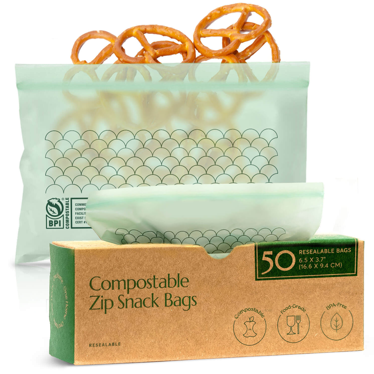 for Good Compostable Gallon Zipper Bags