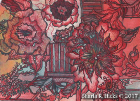 Tangle-Inspired Botanicals by Sharla R. Hicks, artist, author, CZT