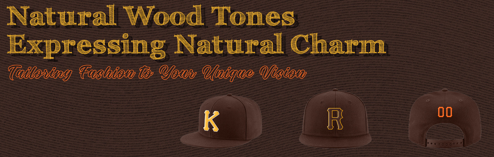 custom brown hat