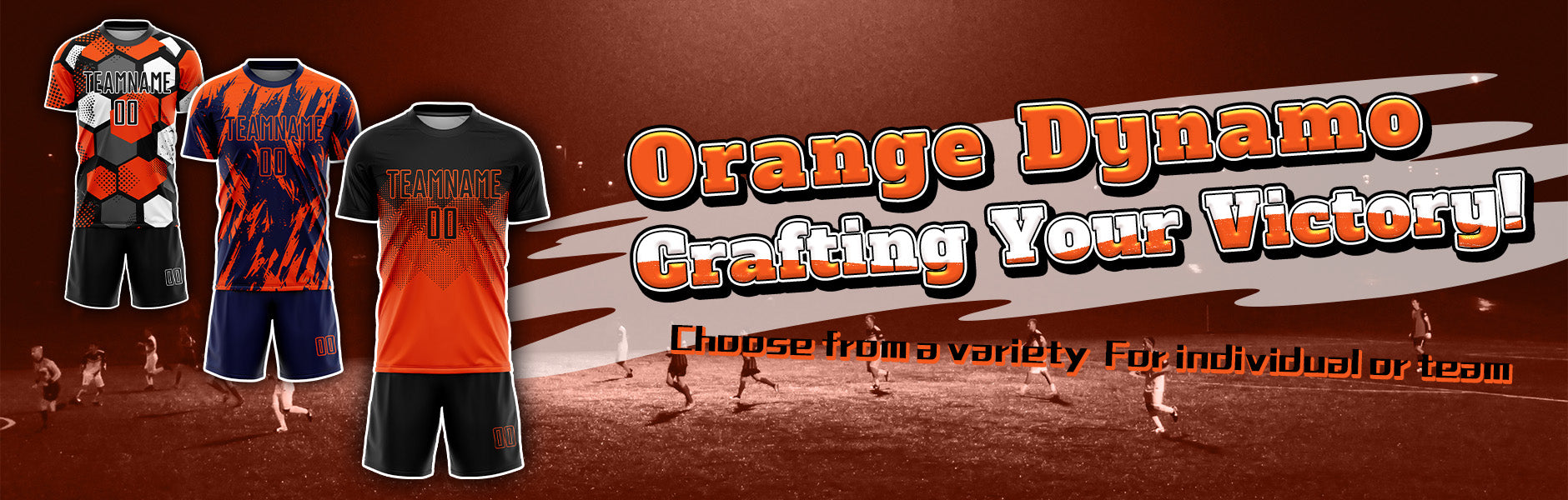 custom orange soccer