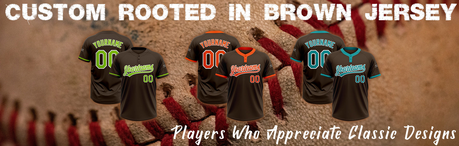 Custom  brown softball jersey