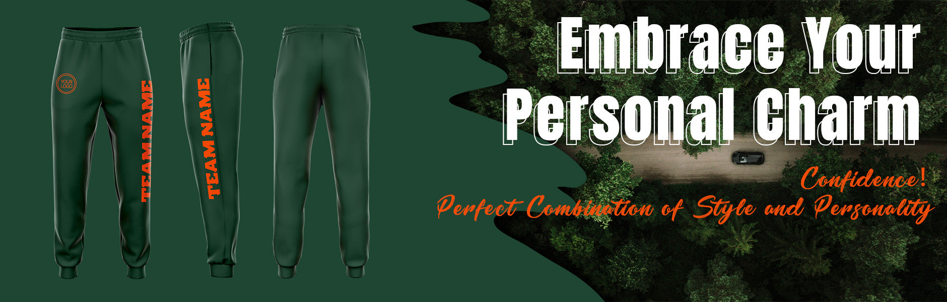 custom green sweatpants
