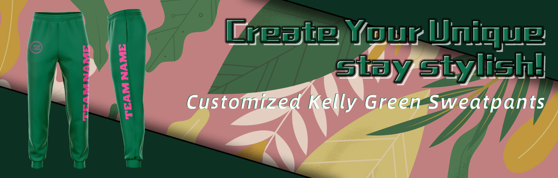 custom kelly sweatpants