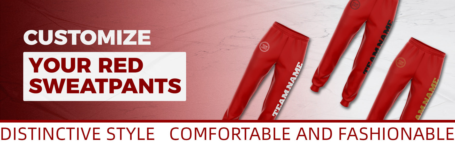 custom red sweatpants