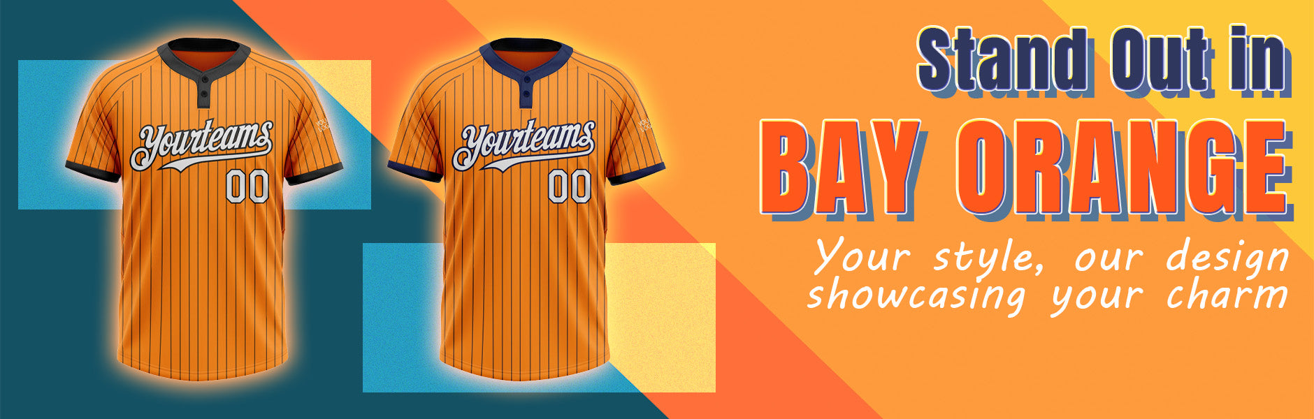 custom softball bay orange jersey