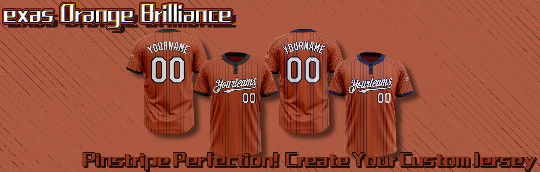 custom softball texas orange jersey