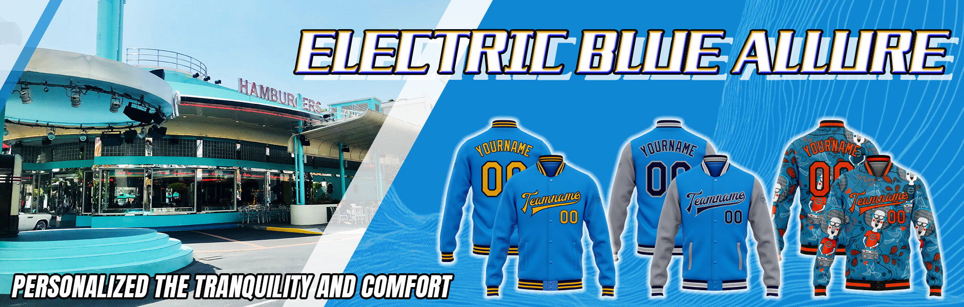 CUSTOM electric blue jacket
