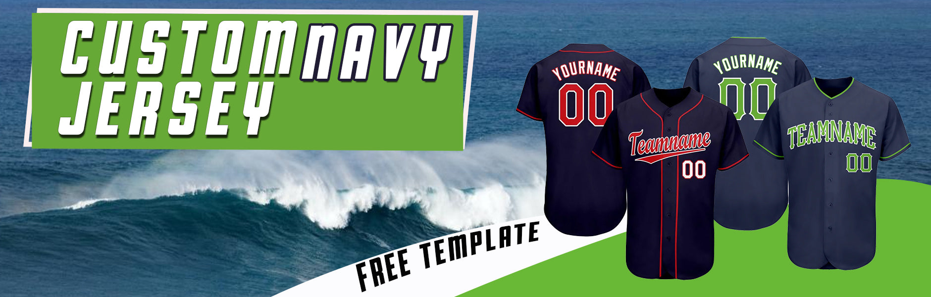 custom navy baseball jersey