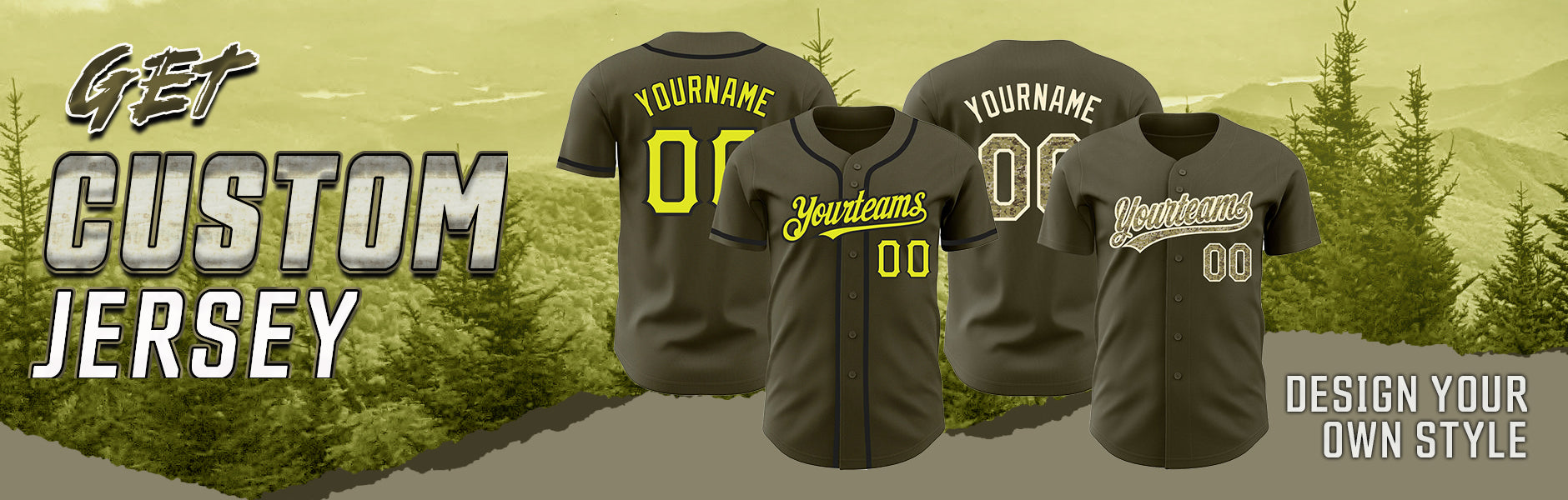 custom olive baseball jersey