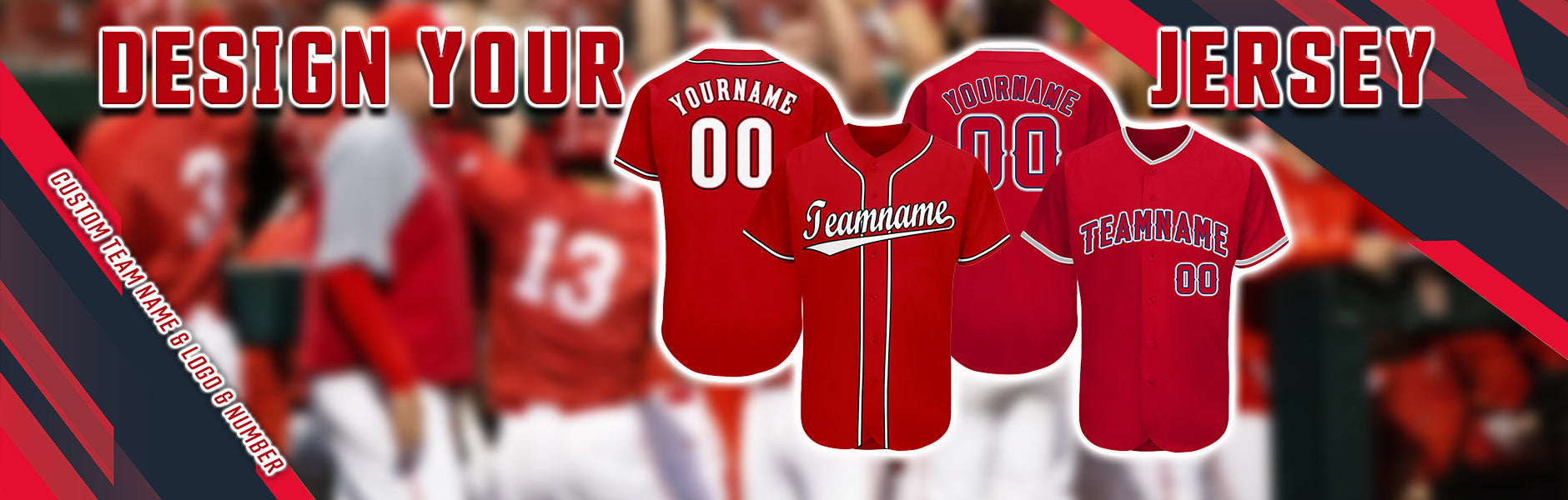 Red Baseball Jerseys  Custom Your Own Red Baseball Jerseys – Fiitg