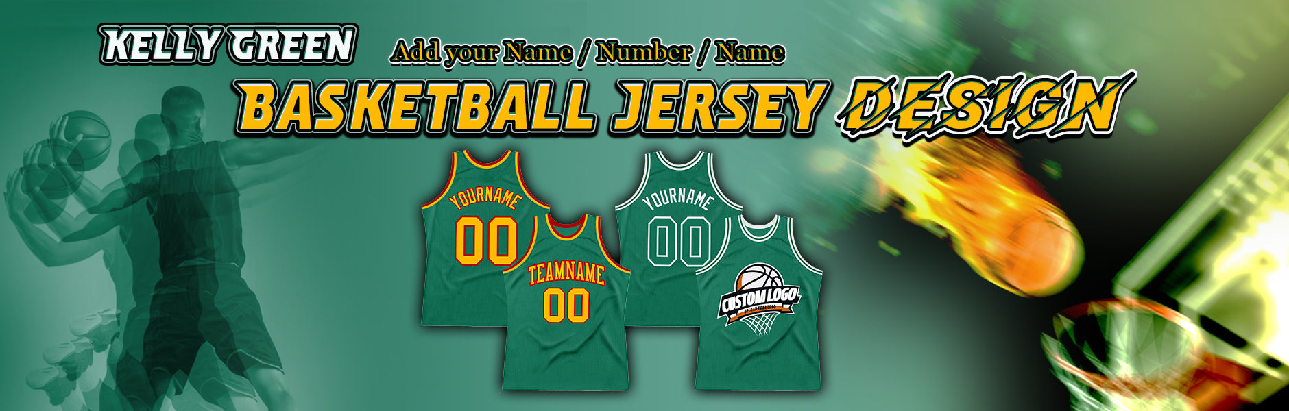 custom basketball kelly green jersey