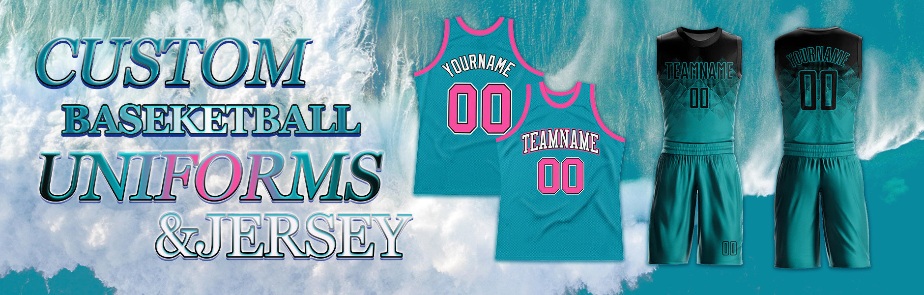 custom basketball teal jersey