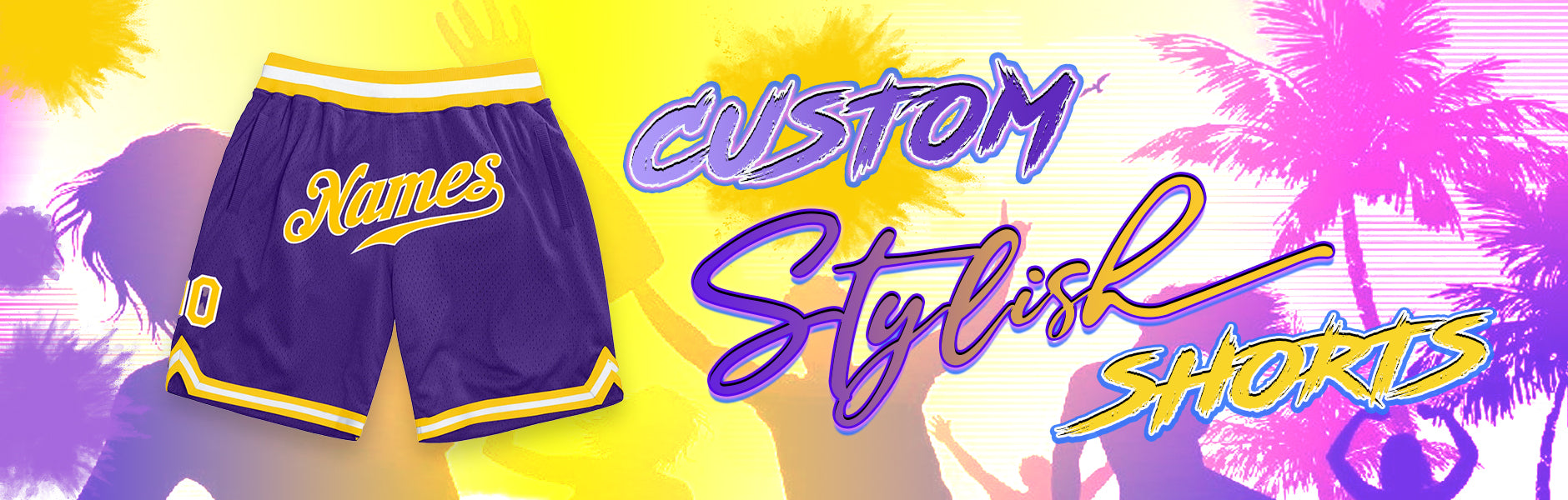 custom shorts purple jersey
