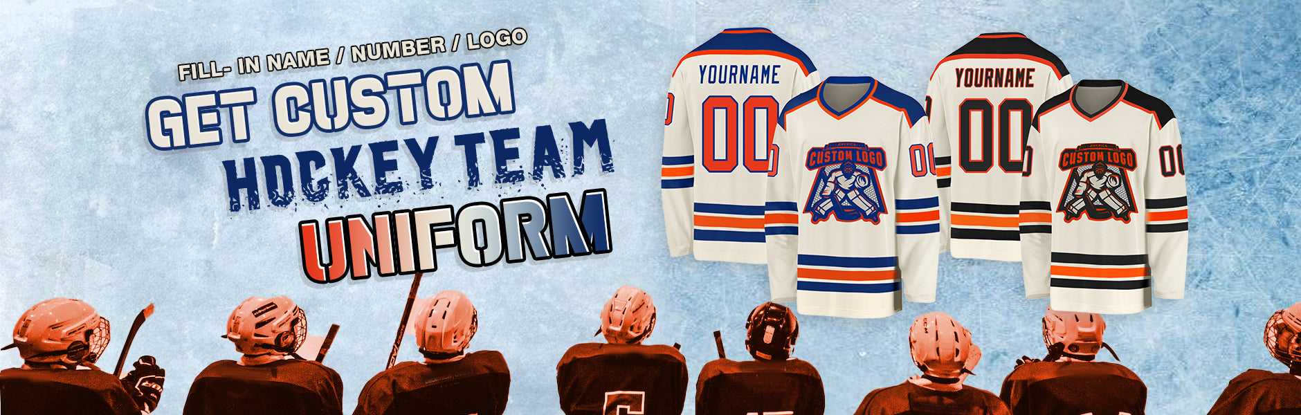 custom hockey cream jersey