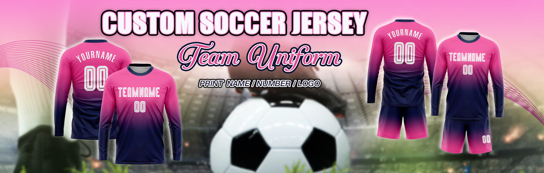 custom long sleeve soccer jersey