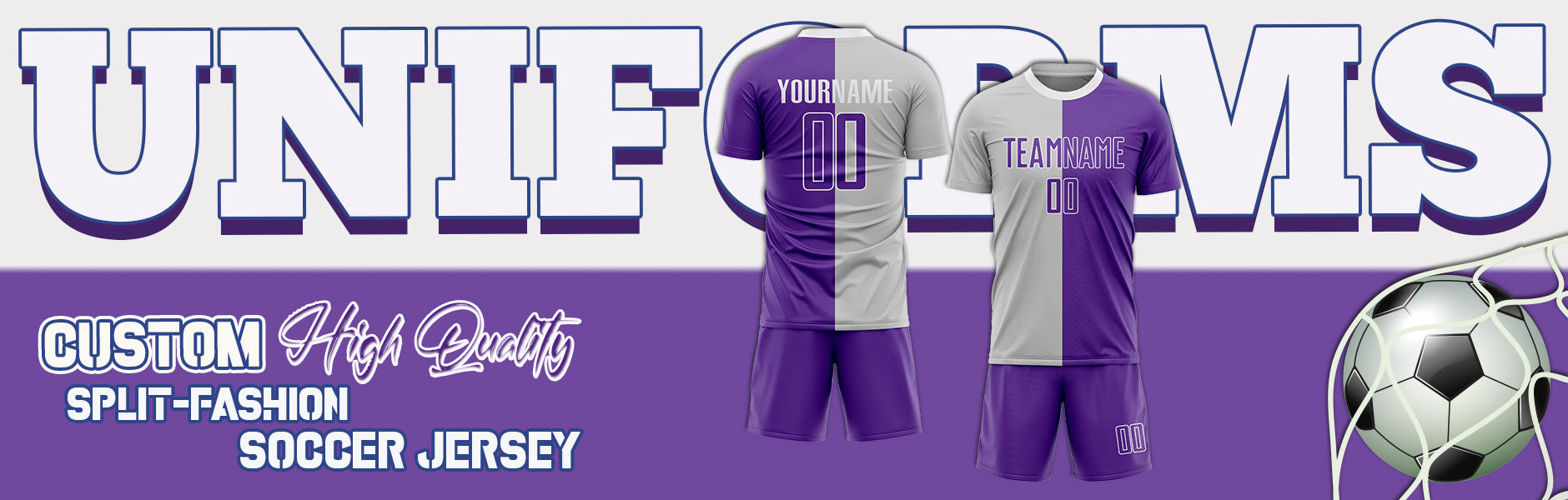 custom soccer split fashion jersey