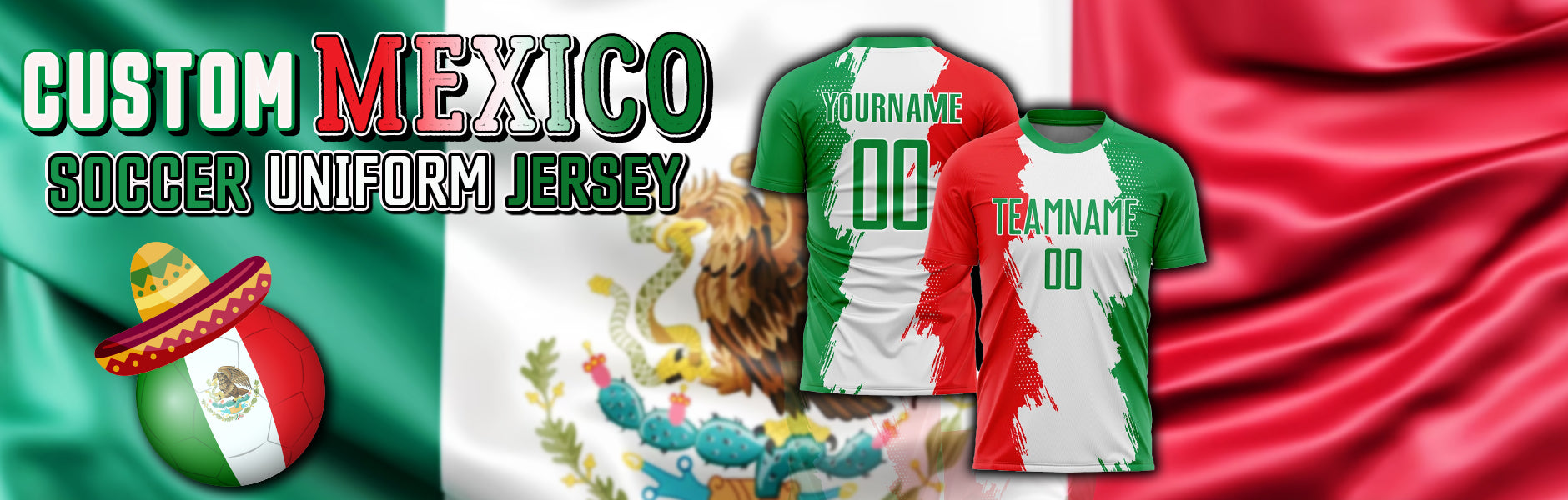 custom soccer mexico jersey