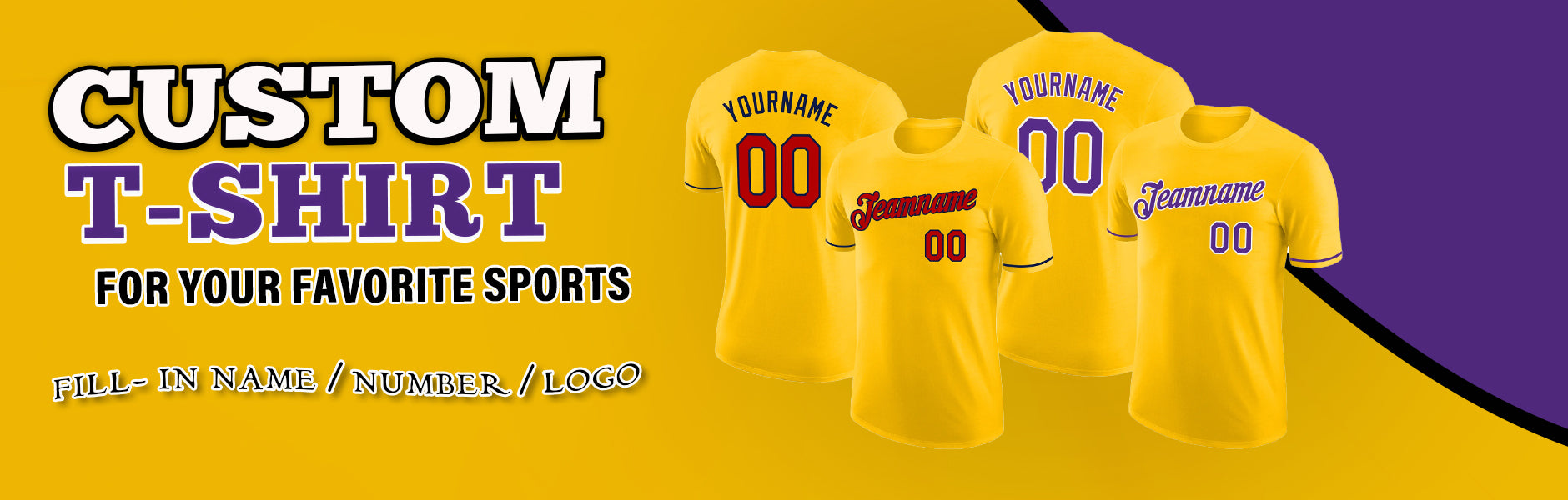 custom t shirt yellow jersey