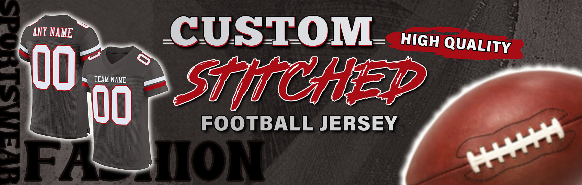custom football pewter jersey