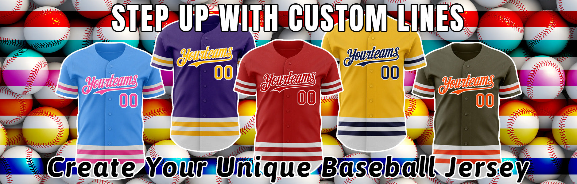 custom baseball line jersey