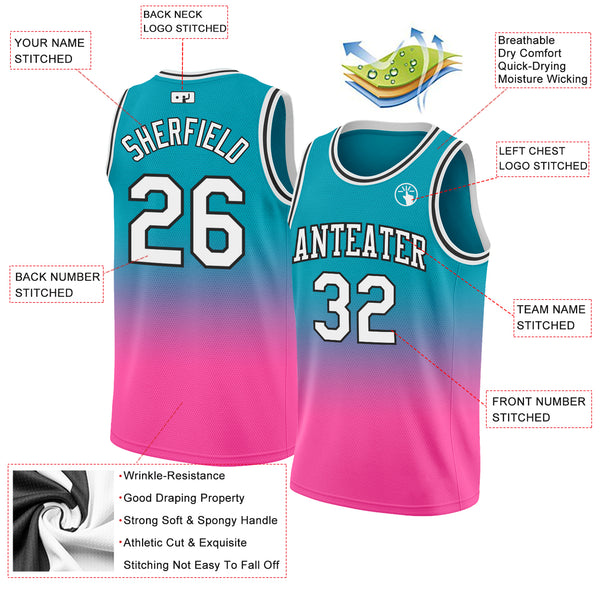 Cheap Custom Black White-Neon Green Authentic Fade Fashion Basketball Jersey  Free Shipping – CustomJerseysPro