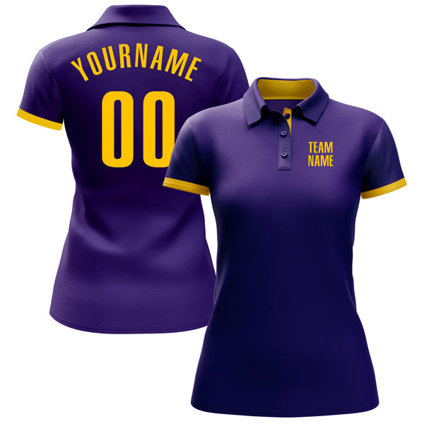 Custom Purple Purple-Old Gold Mesh Authentic Football Jersey