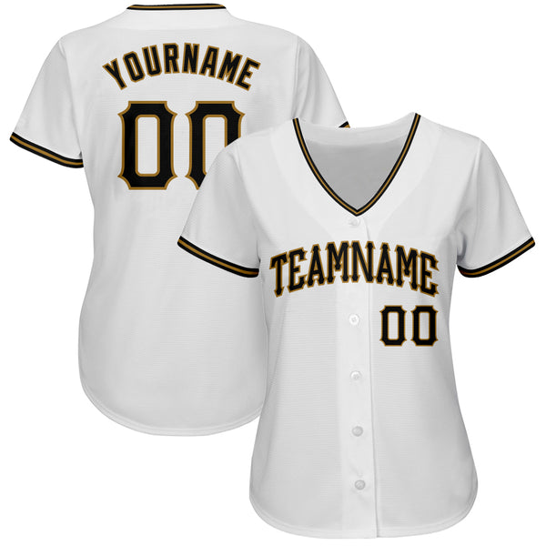 Custom Baseball Jersey Black Black-Old Gold Authentic Men's Size:XL