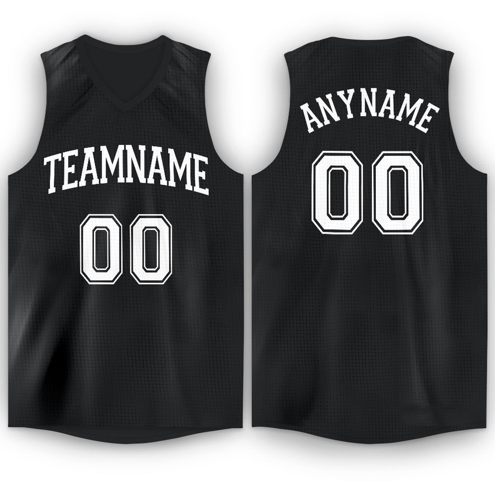 black and white basketball jersey